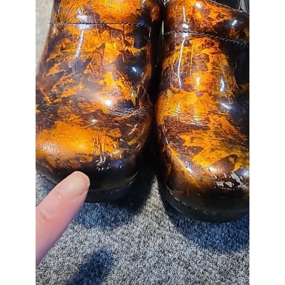 Dansko Brown/Black Metallic Nursing Healthcare Clogs Size 41 US Size 8-8.5 - Picture 7 of 8